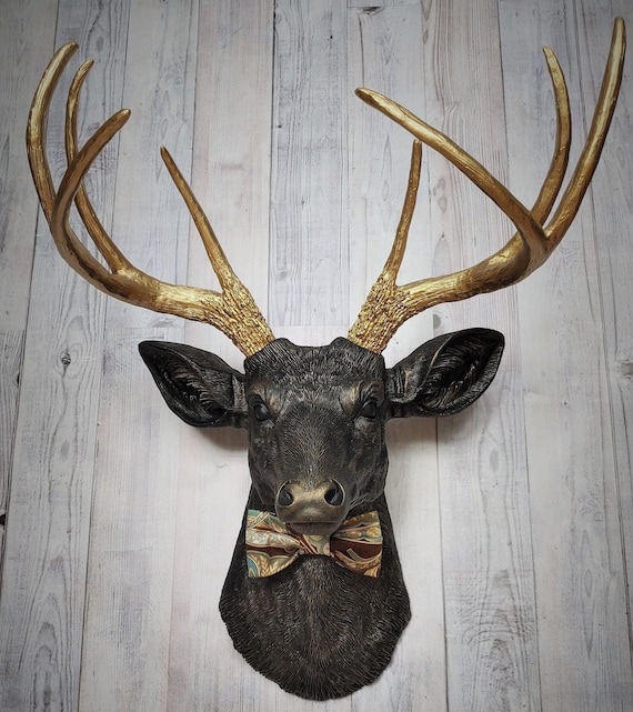 Faux Taxidermy Deer Head Wall Mount, Fake Stag Decor - Etsy