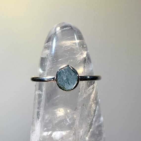 Ring - Aquamarine, Rough (us 8) - image 1