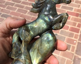 Labradorite horse statue/carving