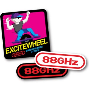 Onewheel Sticker: Excitewheel “Night Mode” (3 Sticker Pack)
