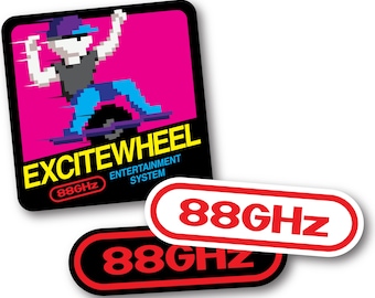 Pegatinas de Onewheel: Excitewheel “Modo nocturno” (paquete de 3 pegatinas)