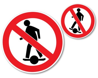 Pegatinas Onewheel: No Onewheeling (paquete de 2)