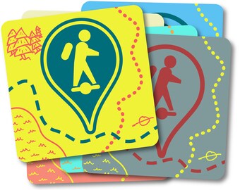 Pegatina de Onewheel: «Encuéntrame en los senderos» (Edición limitada) (7 opciones de vinilo)