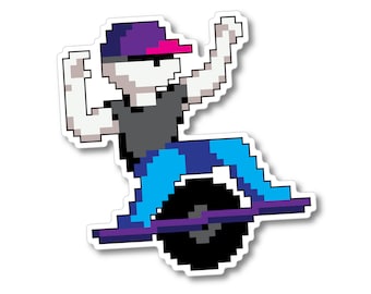 Etiqueta adhesiva de Onewheel: corredor grande "Excitewheel"