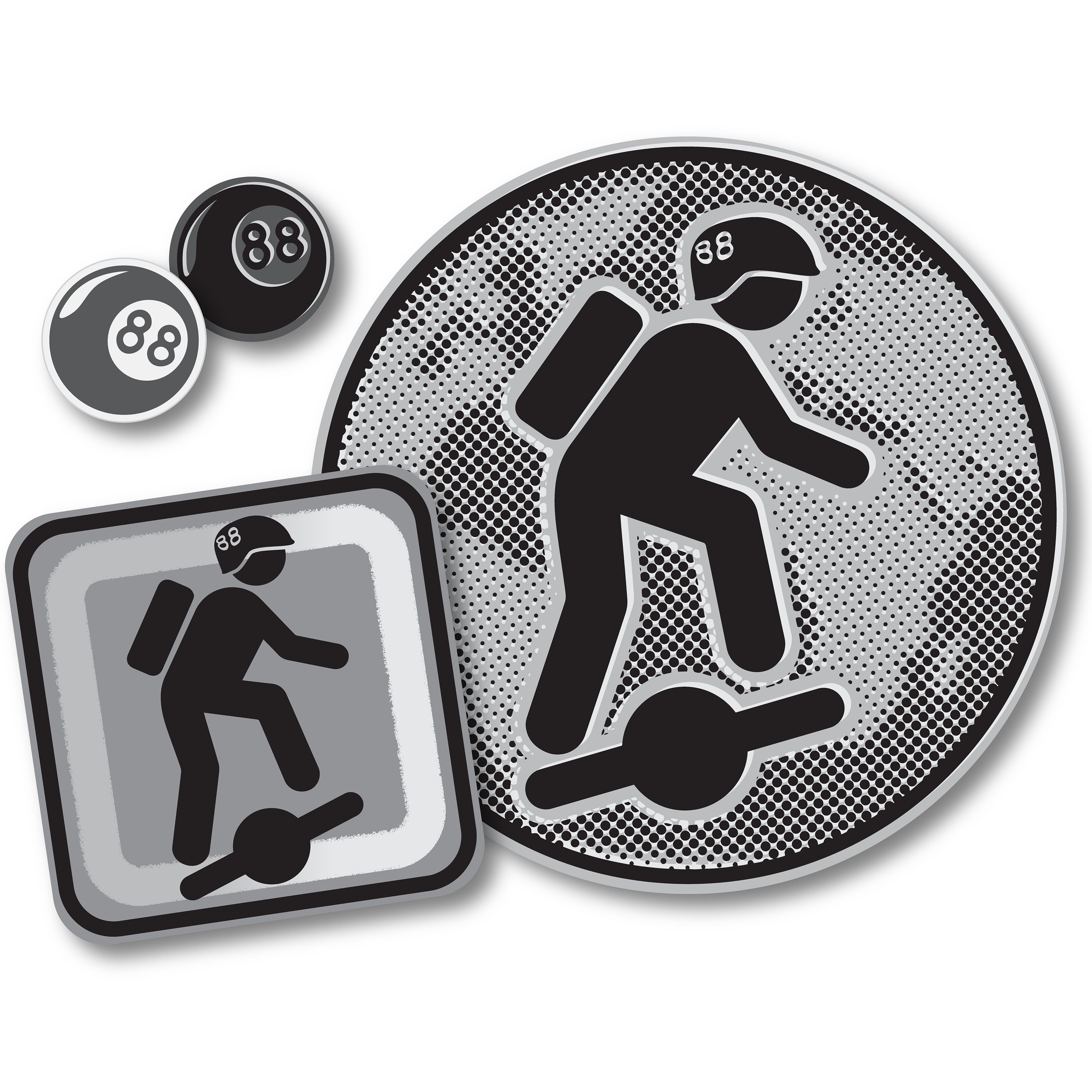 Onewheel Sticker: stick Figure Racer cray for Gray Limited Edition - Etsy