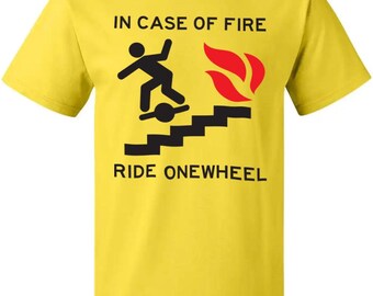 Camiseta Onewheel: "En caso de incendio"
