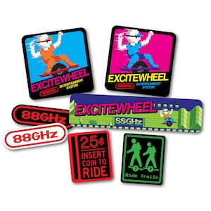 Onewheel Stickers: 7-Sticker &quot;We Game, We Ride&quot; Pack