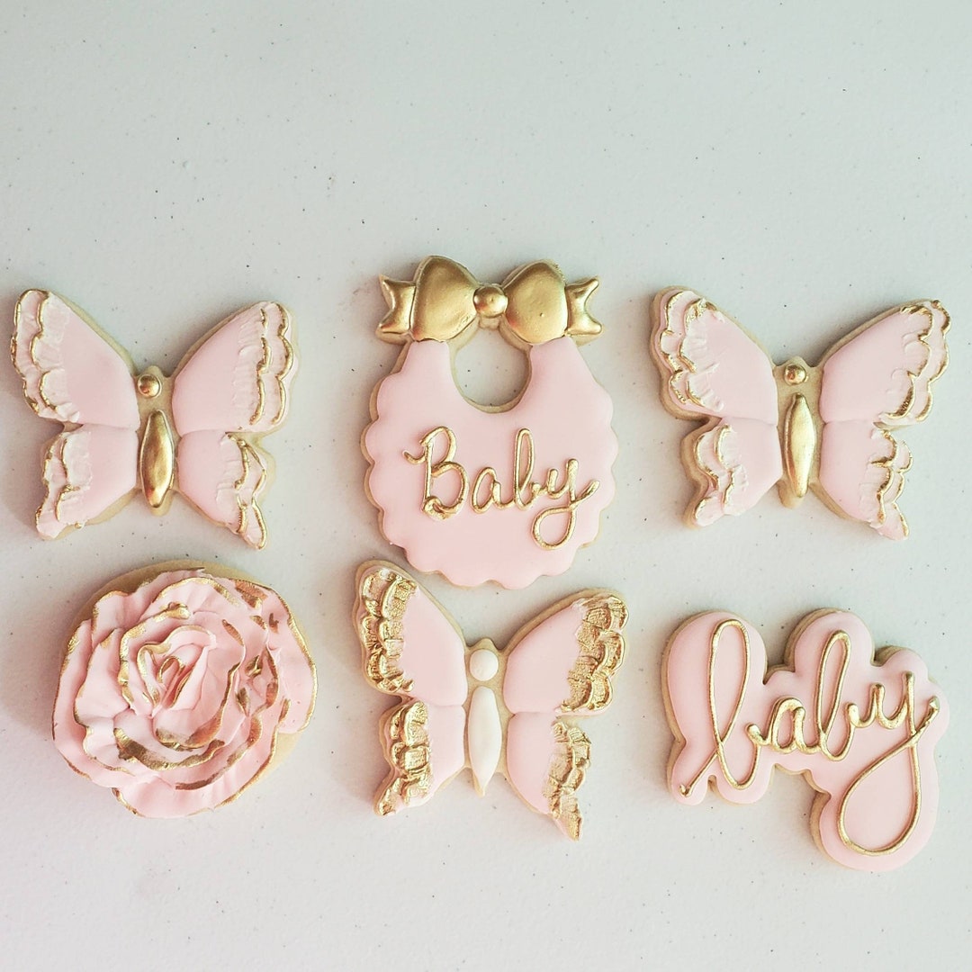 Butterfly Baby Shower Cookies Set B Etsy