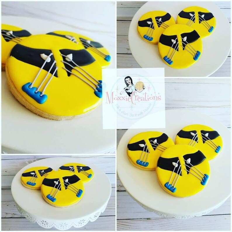 Wolveface Superhero Cookies