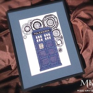 TARDIS - Doctor Who Kreuzstichvorlage - Instant Download