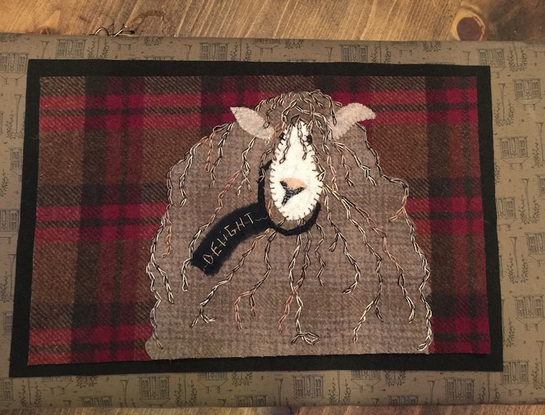 Wool applique pattern Sheer Delight Etsy