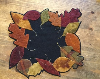 Colors of Fall pattern for wool appliqué