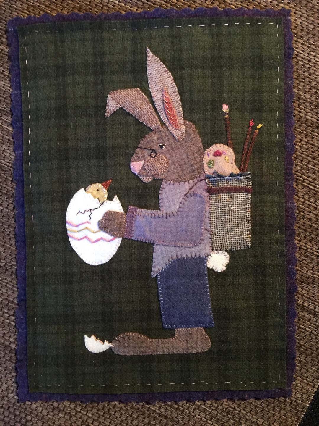 Peter and Peep Wool Applique Pattern - Etsy