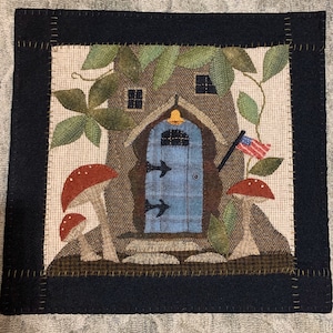 Welcome Gnome! Pattern to make a wool appliqué