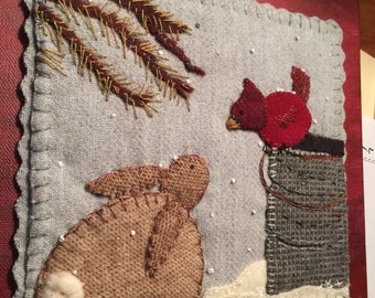 Whats your bucket list? Wool applique pattern-US shipping only