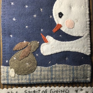 Spirit of Giving "wool appliqué pattern"