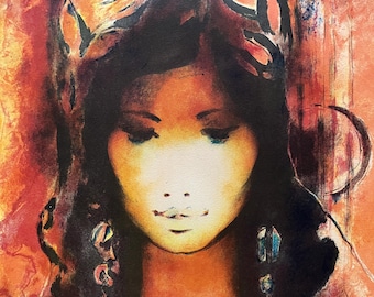 Yves Vandi, Hand-Colored Serigraph, Listed French Artist , 1970s