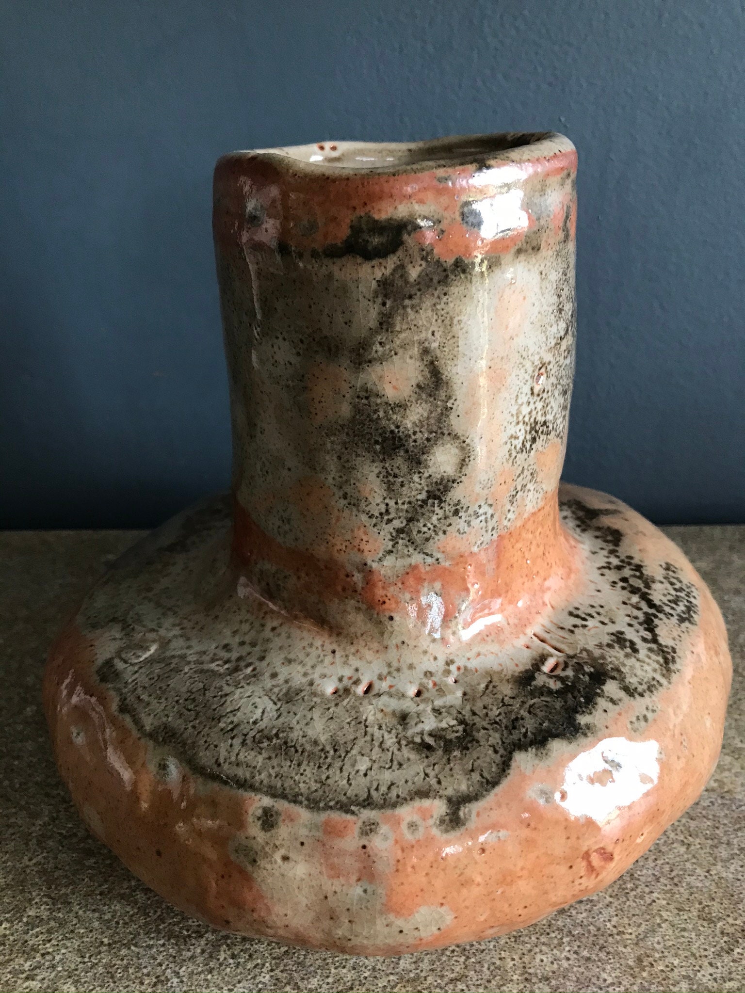 1970s MidCentury Brutalist Studio Pottery Vase Etsy