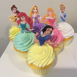 Princess cupcake toppers