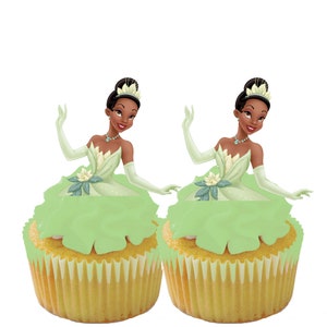 Tiana cupcake Toppers