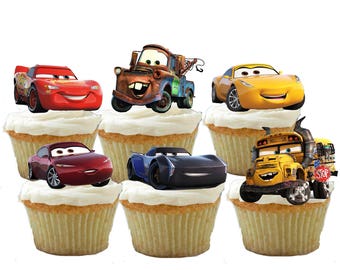 Cars Cupcake Toppers