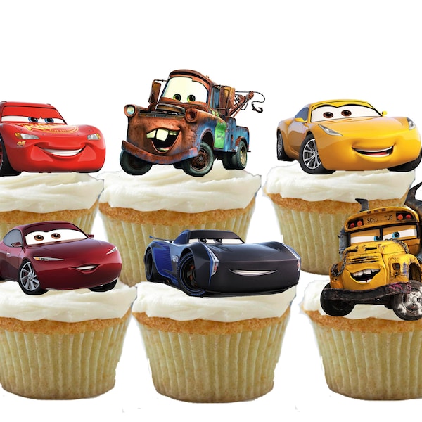 Cars Cupcake Toppers
