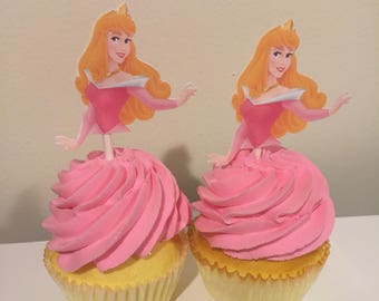 Sleeping Beauty Cupcake Toppers