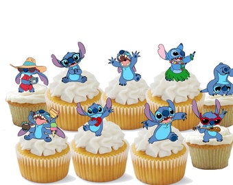 Stitch Cupcake Toppers