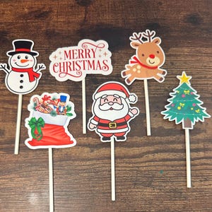 Christmas Cupcake Toppers
