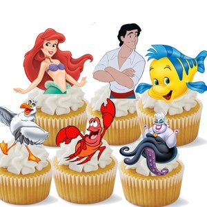 Mermaid cupcake toppers