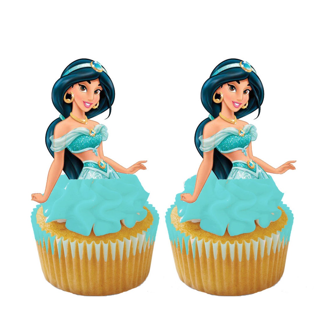 Jasmine Cupcake Toppers Etsy