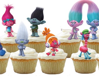 Trolls Cupcake Wrappers - Trolls Wrappers - Poppy Cupcake Wrapper ...
