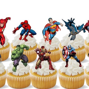 Superhero Cupcake Toppers