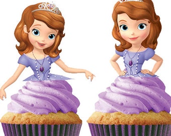 Sofia Cupcake Toppers