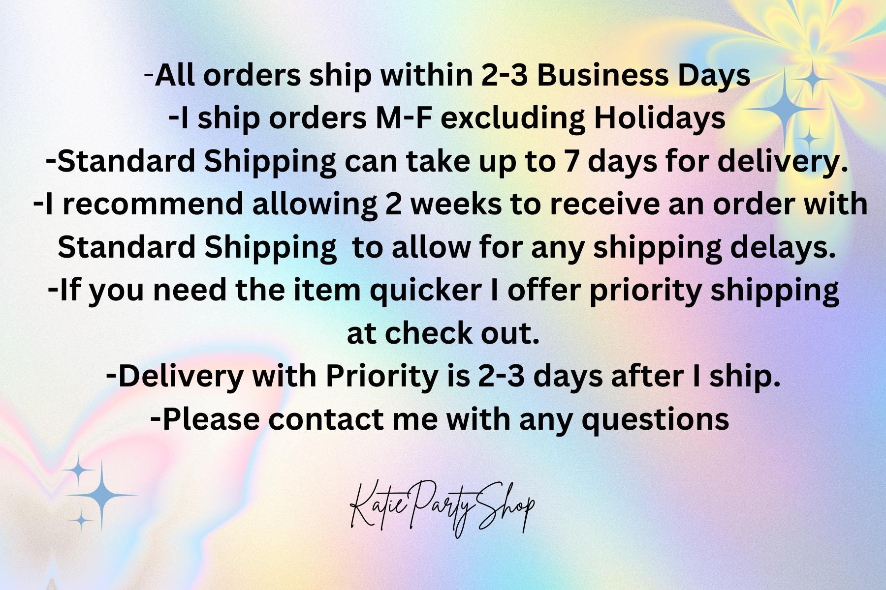 Double-Sided Picture Favor