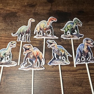Dinosaur cupcake toppers