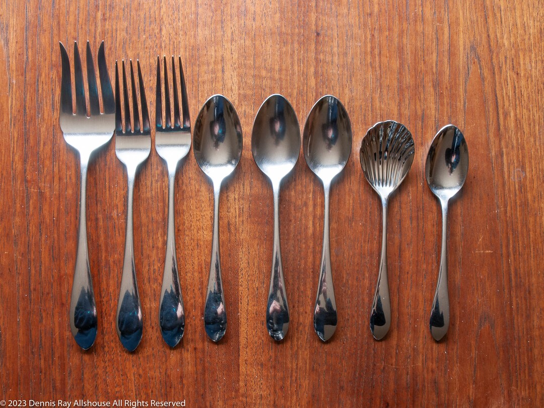 Vintage Gorham Meredith Stainless Flatware Forks and Spoons 8 Pieces Etsy