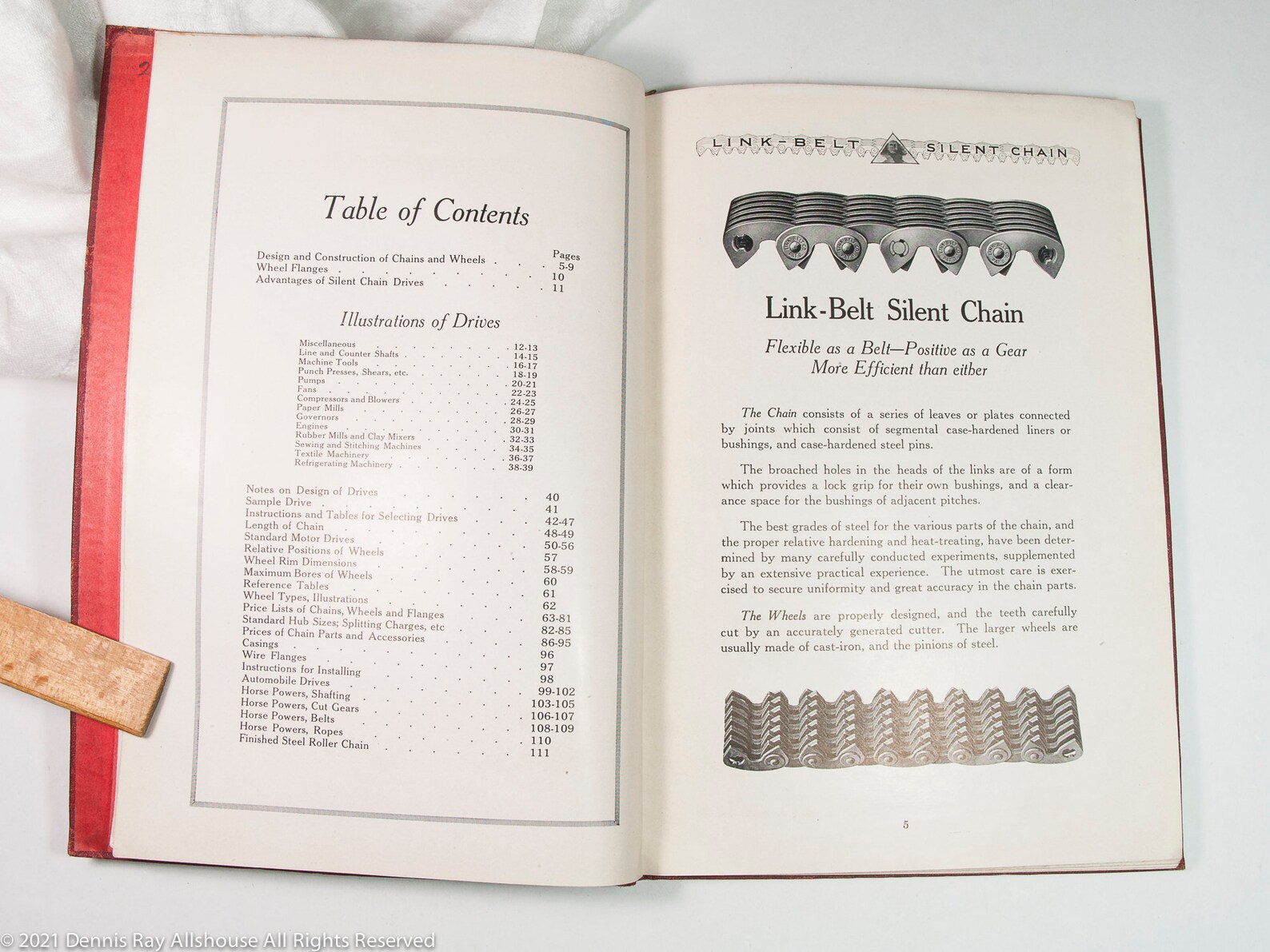Antique Linkbelt Silent Chain Data Book No. 125 Copyrighted Etsy