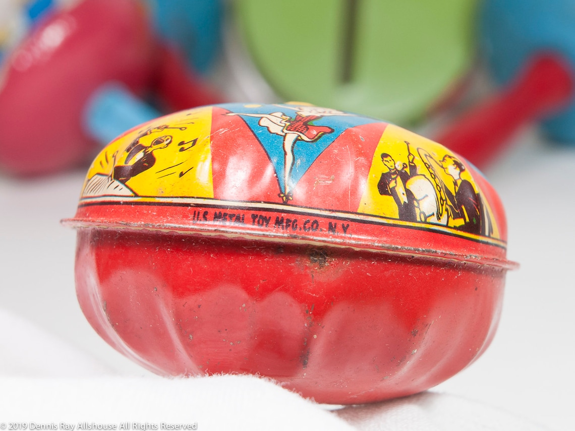 Vintage Party Noise Makers 5 US Metal Toy Mfg. NY Ready Etsy