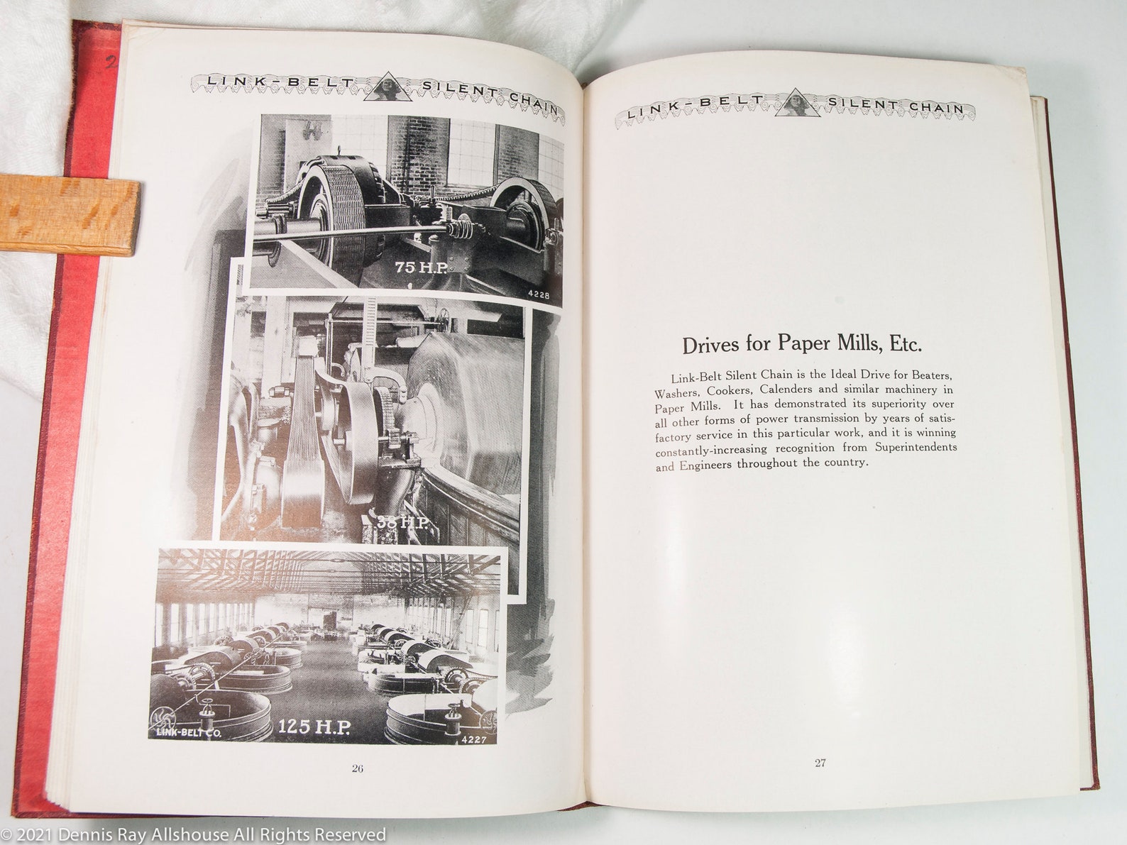 Antique Linkbelt Silent Chain Data Book No. 125 Copyrighted Etsy