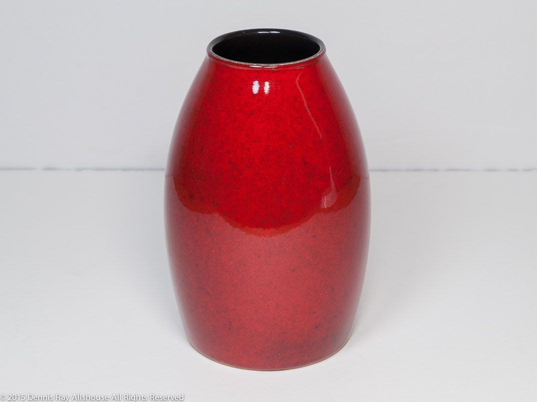 Japanese Vase with Incised Pomegranate Decoration