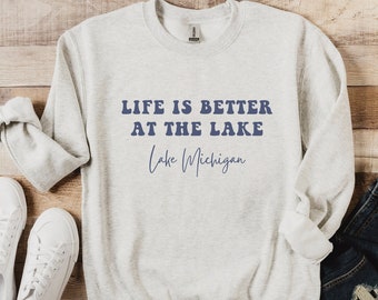 Custom Lake Sweatshirt: Personalized Lake Life Crewneck