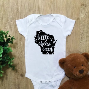 Little Cheese Curd Baby Bodysuit, Cute Wisconsin Baby Shirt, WI Cheese Curd Gift, Baby Shower Gift, Gender Neutral Baby Gift, Funny Gift