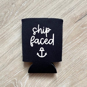 Ship Faced Can Cooler: Funny Boating Gift