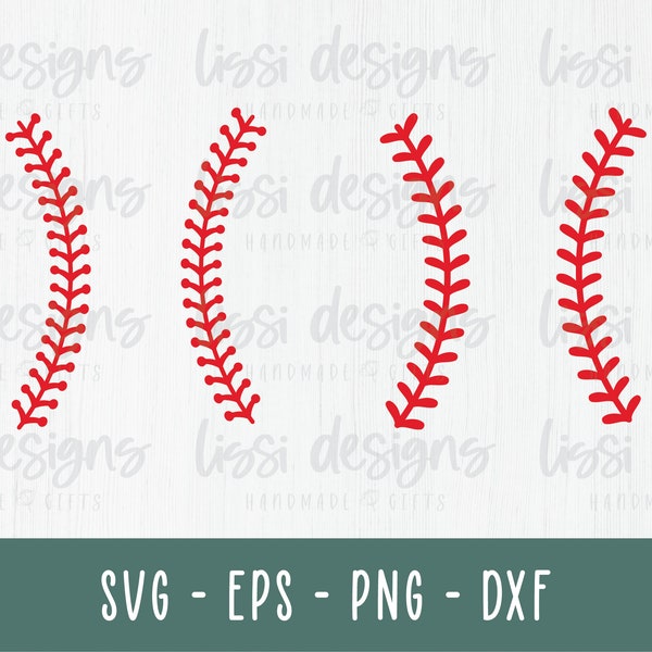 Baseball Stitches SVG Digital Download, png, eps, Baseball Softball Clipart, Baseball Stitch Stitching, Baseball Laces Cut File Cricut