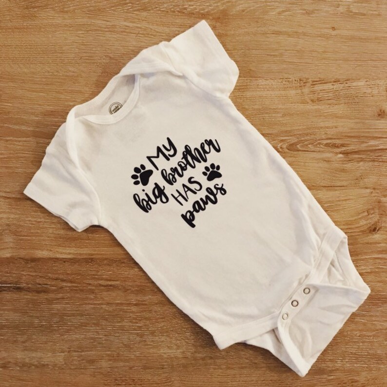 my big brother has paws onesie