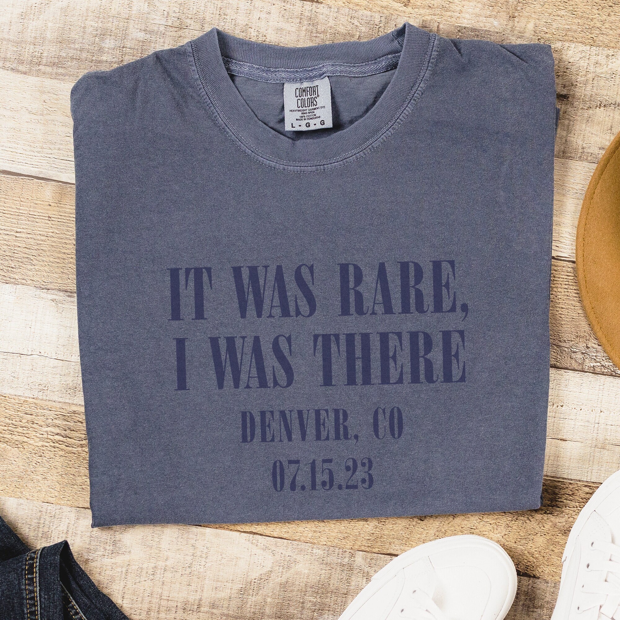 Personalized It Was Rare, I was There Shirt, Custom City and State Crewneck T-Shirt, Customized Shirt and Sweatshirts, Concert, Gift for Her