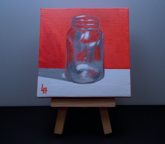 Acrylic Painting Glass Jar - Etsy