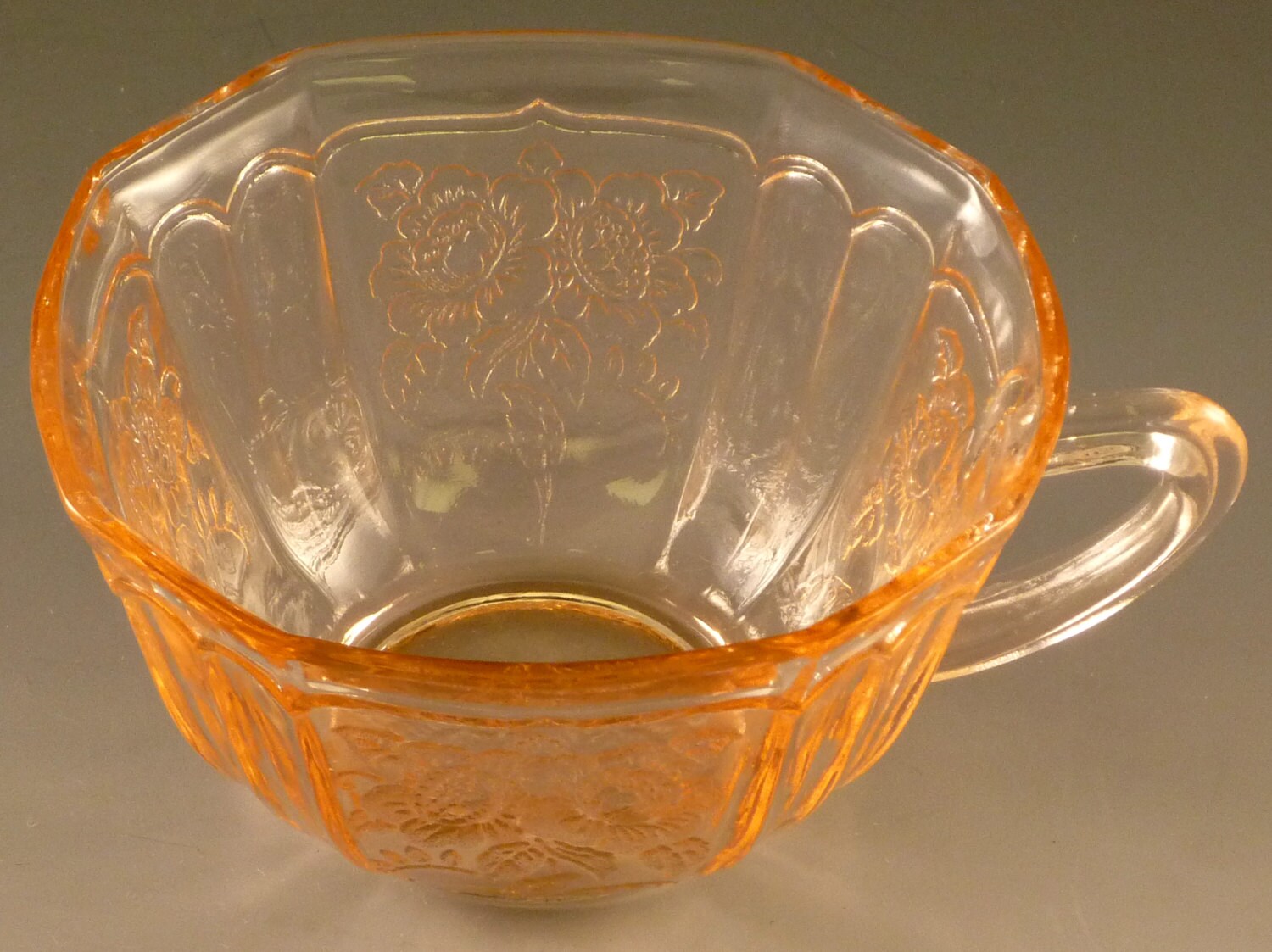 Mayfair Open Rose Pink Depression Glass Cup Hocking Glassware Etsy