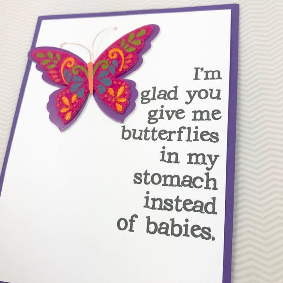 Butterflies In My Stomach Card